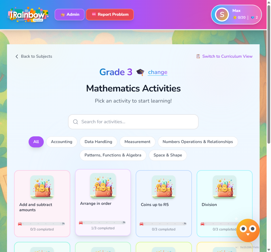 Choose Your Activity